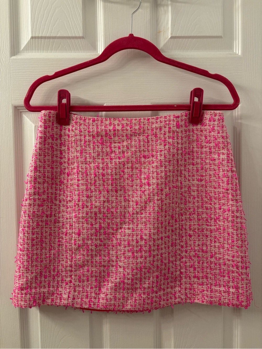 Lilly Pulitzer Pink Tweed Mini Skirt
